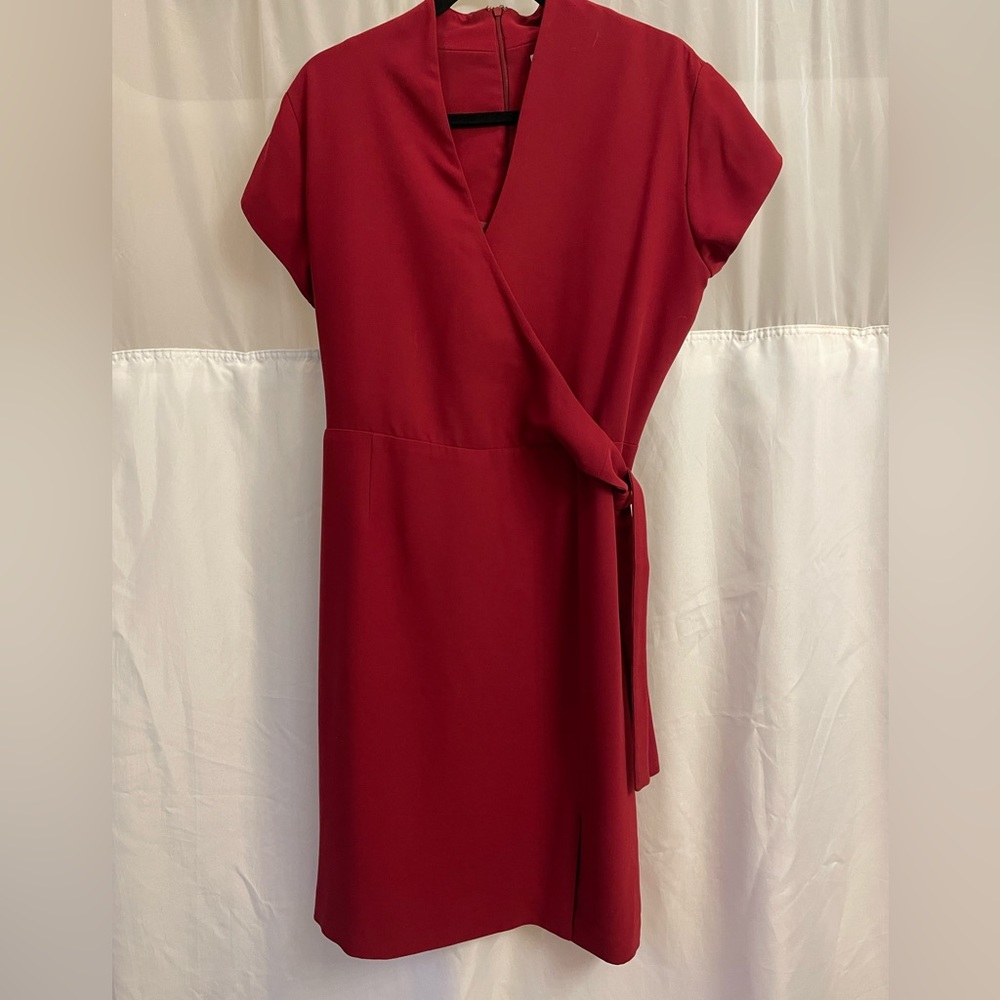 Cross front dress